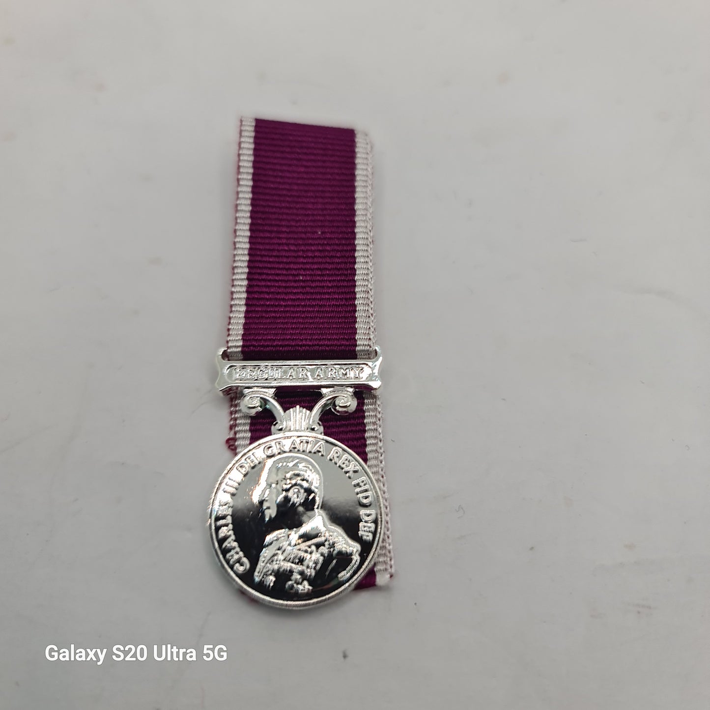 Army LS&GC Miniature Medal Kings Head