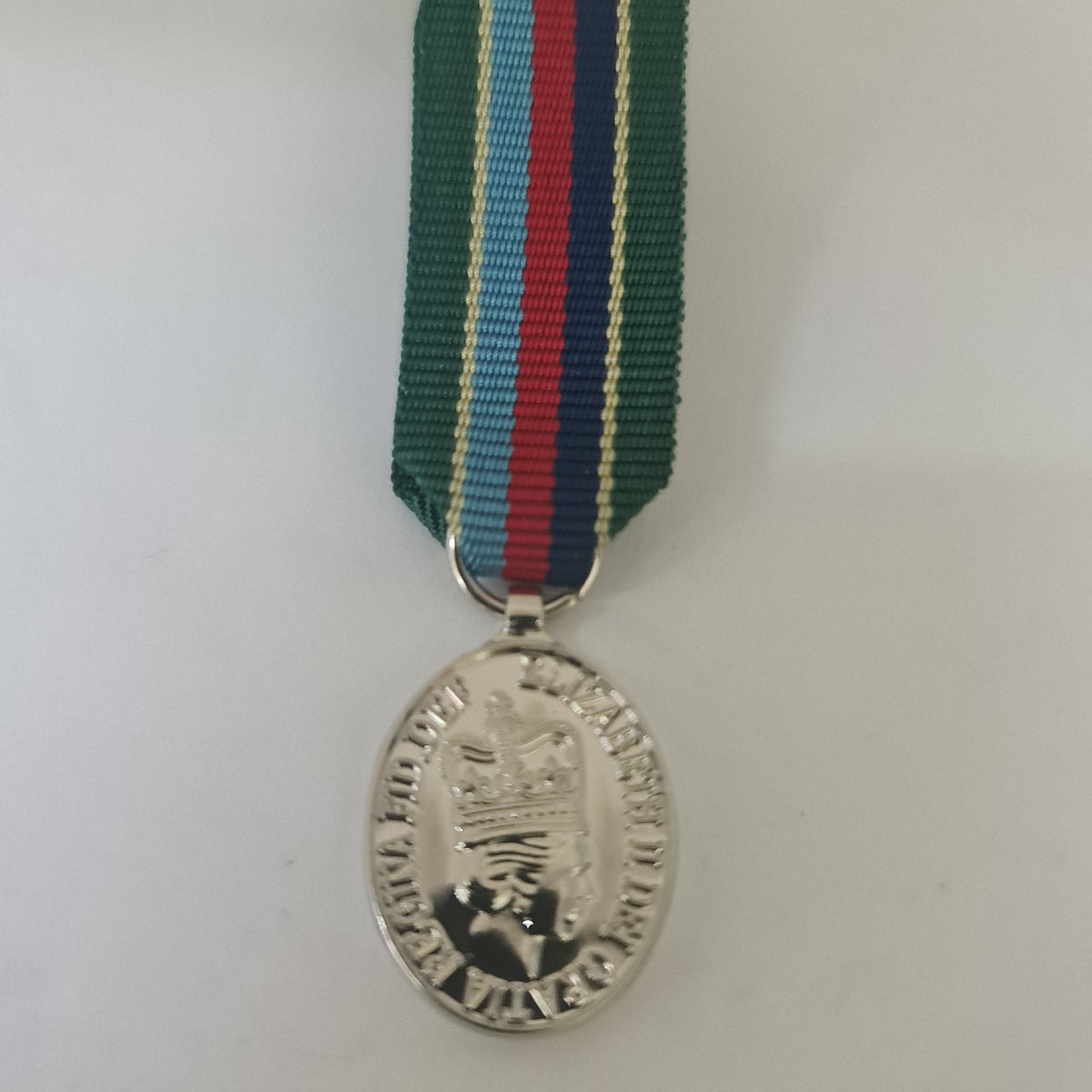 VRSM Silver medal with a colorful ribbon on a white background