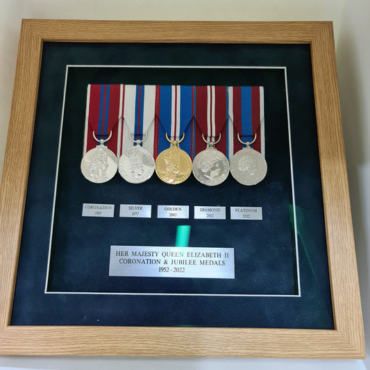 The Queen's Coronation Medal & Jubilee Medal Set