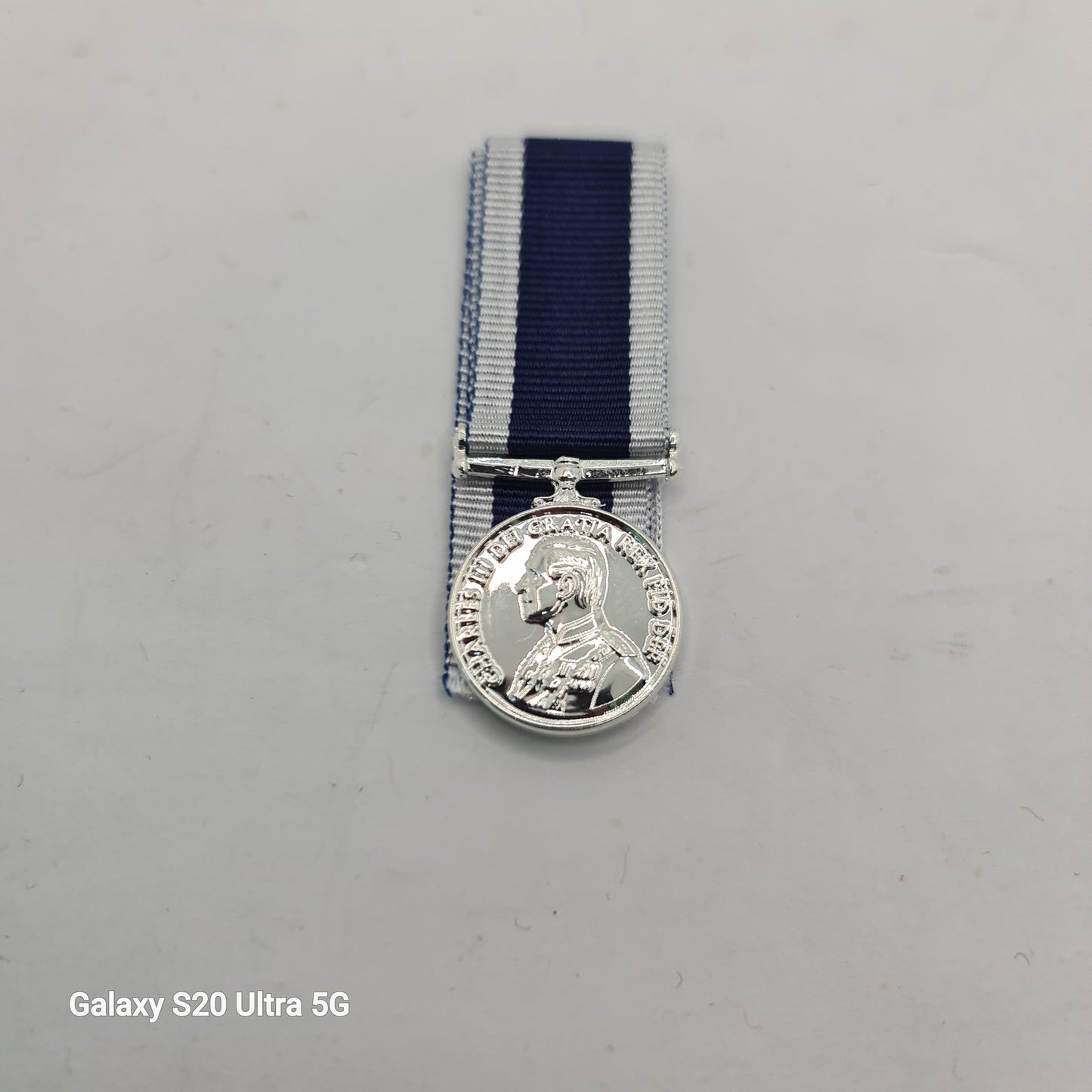 Navy LS&GC Miniature Medal Kings head